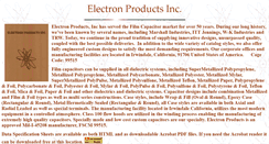 Desktop Screenshot of electronproductsinc.com